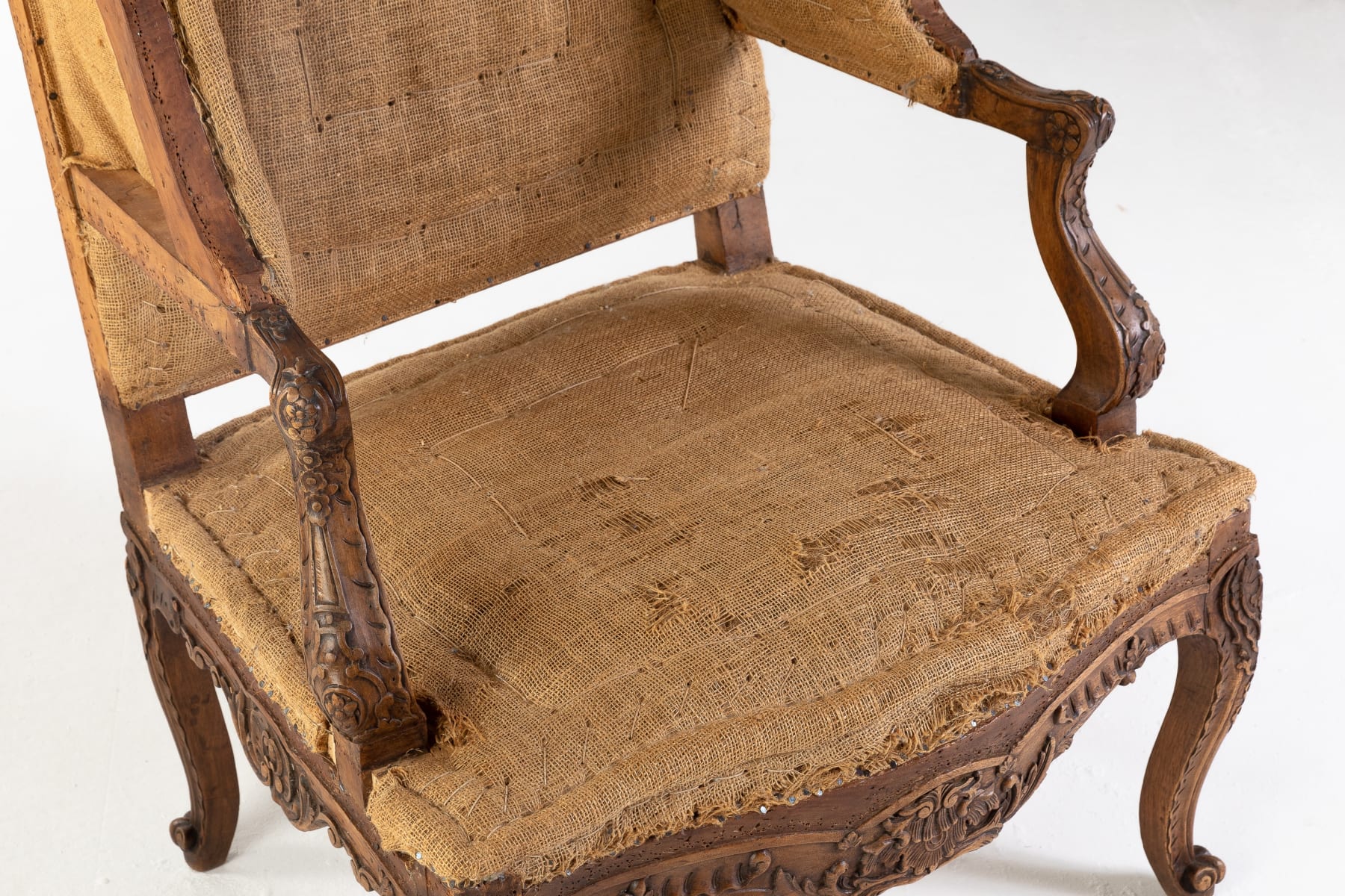 SOLD, Pair of 19th Century French Oak Armchairs