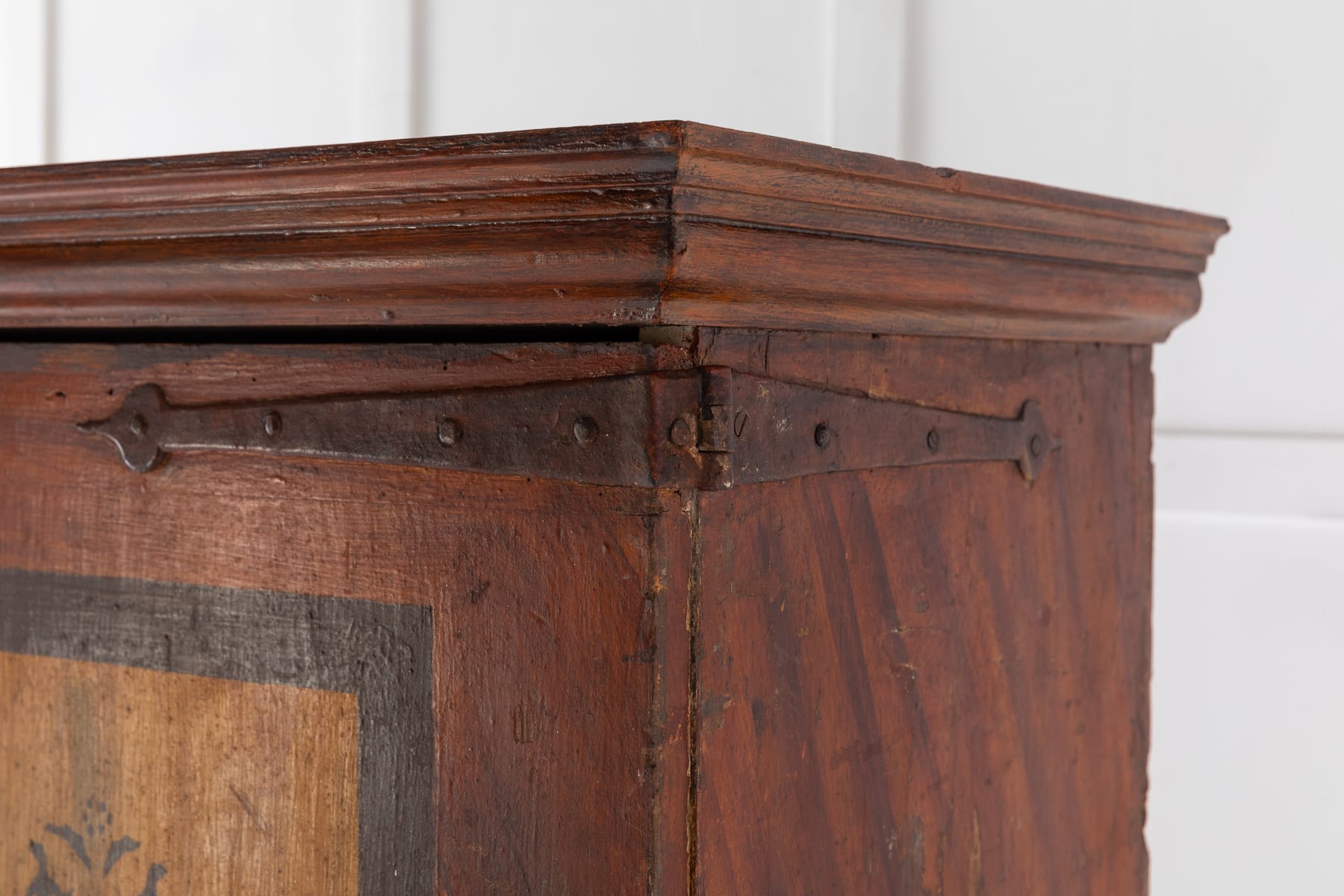 SOLD, 18th Century Spanish Painted Cabinet