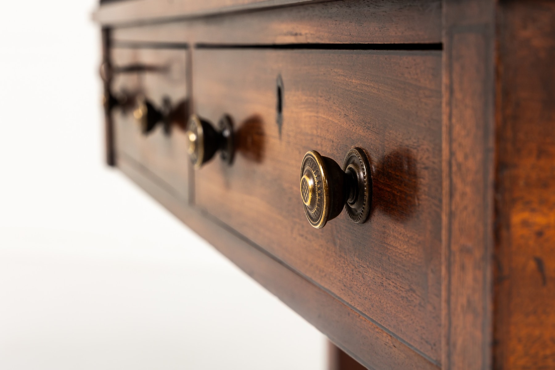 19th Century English Regency Mahogany Writing Table/Side Table