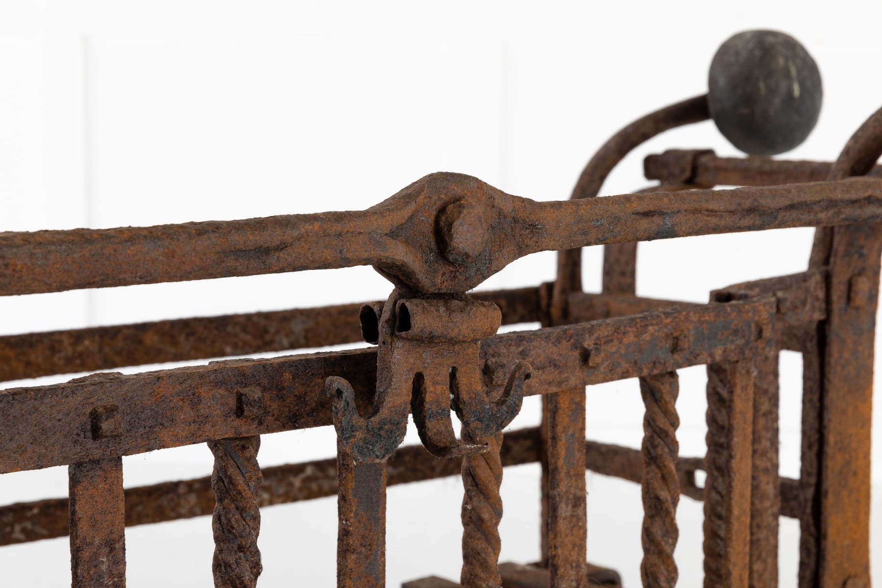 SOLD, Early 18th Century Dutch Wrought Iron Fire Basket