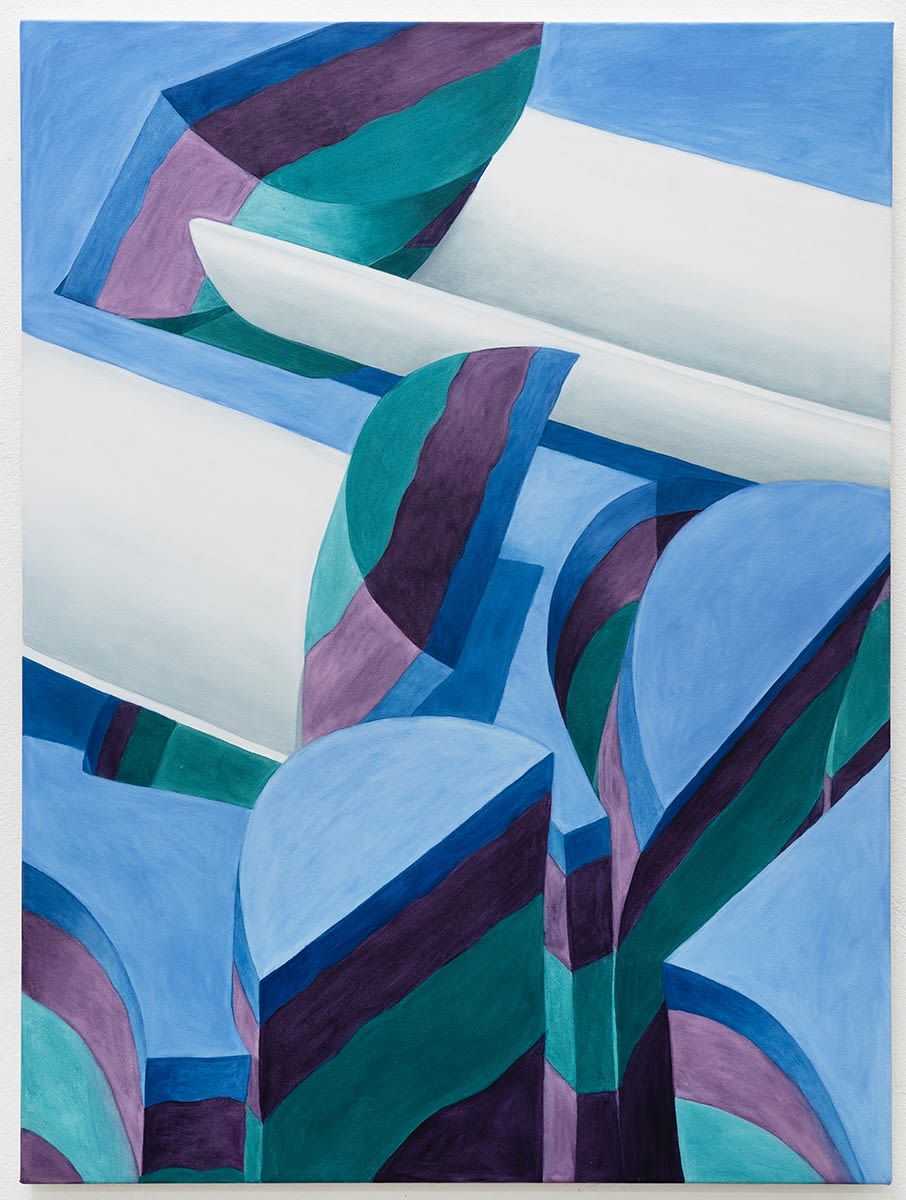 Antonia Rodrian, Stripes and Semi-Circles (Sediments) II, 2023