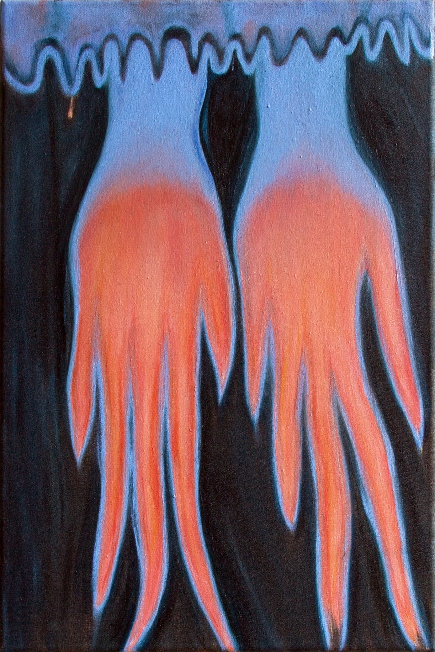 Sarah Bechter, PPP (post presentation pain- ting), 2020