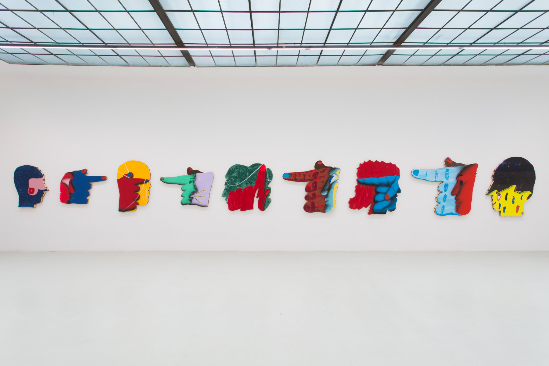 James English Leary, Installation View II, Small Fishes Swim Around Inside Of Large Fishes, 2019