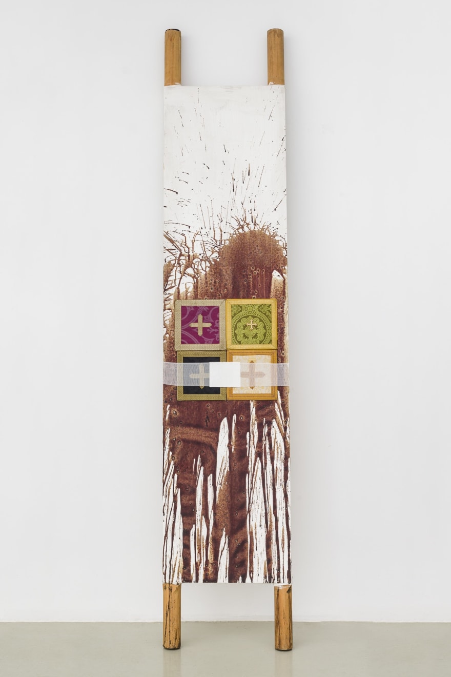 Hermann Nitsch, Tragbahre, 2018