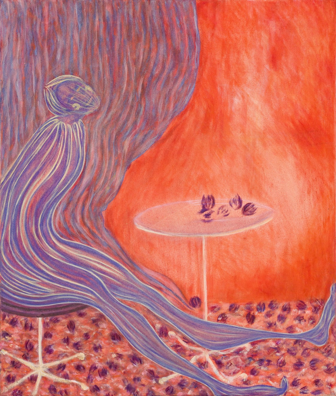 Sarah Bechter, Somebody with artichokes (rich version), 2021