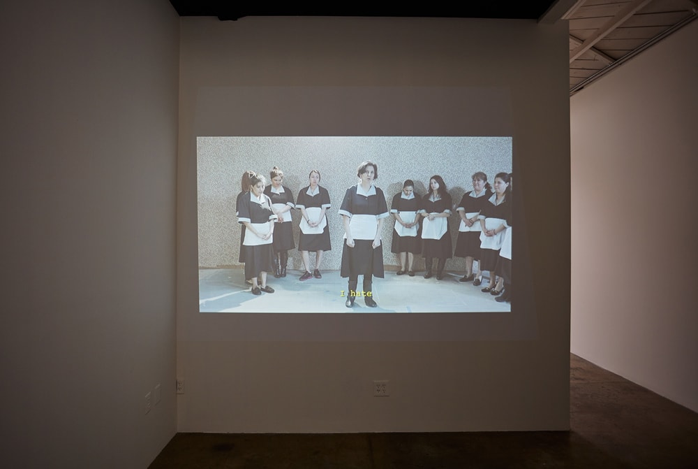 Rodrigo Valenzuela Exhibition View Sin Heroes Maria Tv Still May 14 June 11 2016 Galerie Kandlhofer