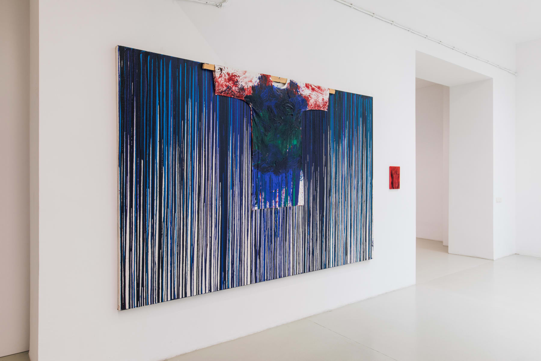 Cursed Images curated by Ed Fornieles, Installation View: Hermann Nitsch, Issy Wood, 2019