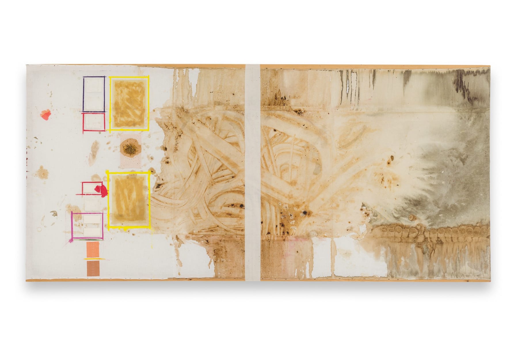 Hermann Nitsch, Reliktbild mit Applikationen, 2001