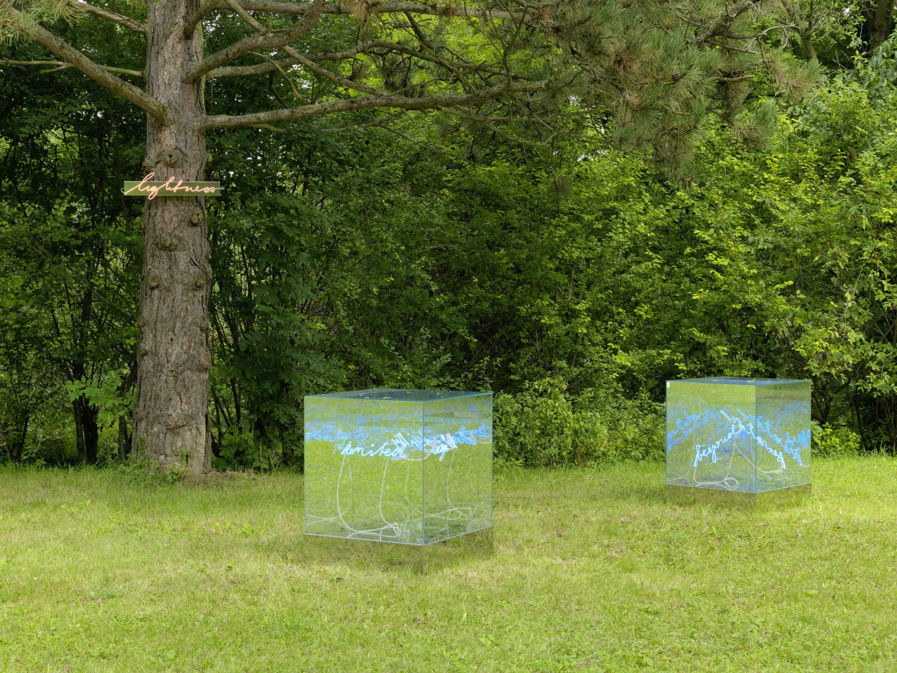 Sculpture Garden, Installation view: Brigitte Kowanz, 2019