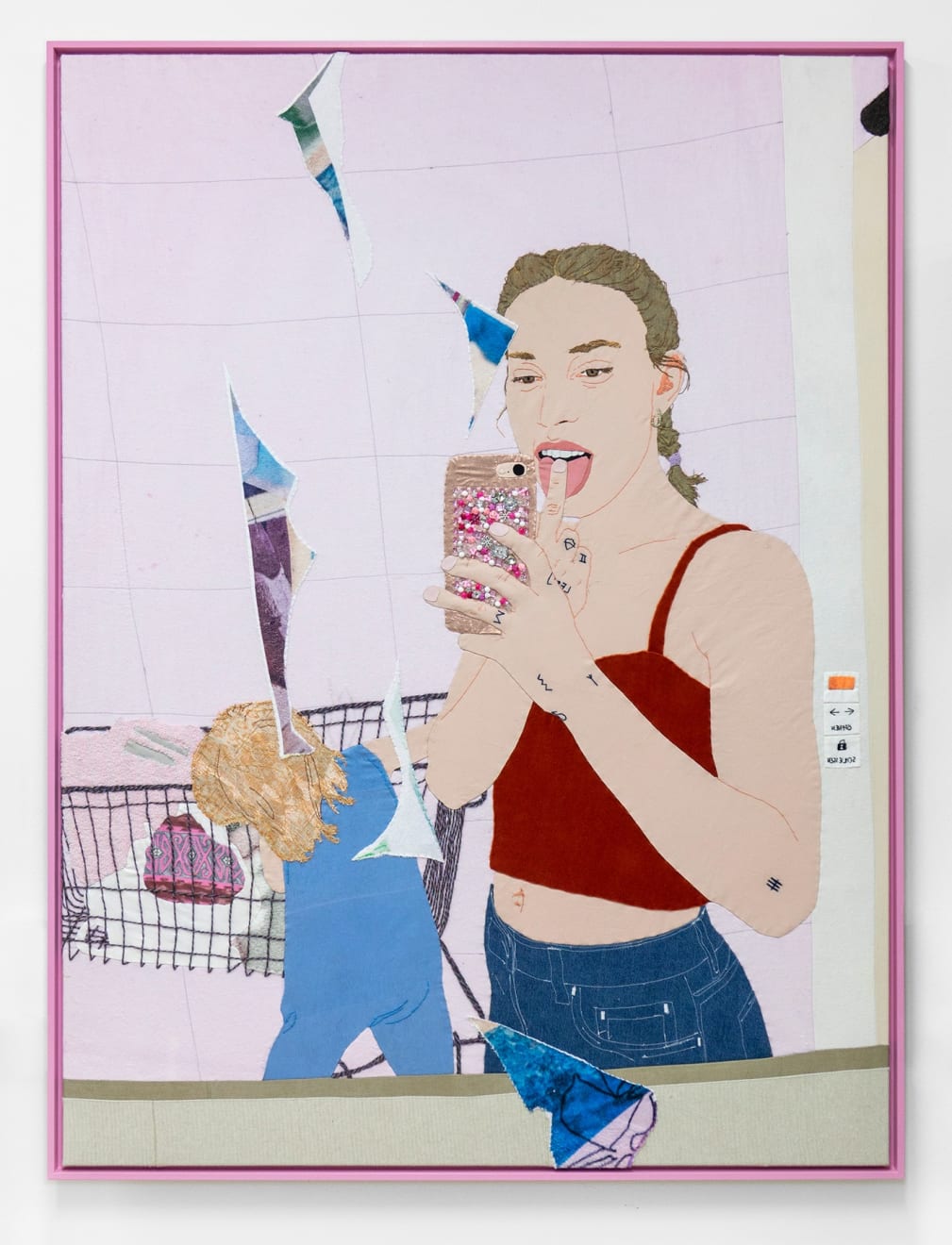 Nana Mandl, shopping mall selfie, 2023