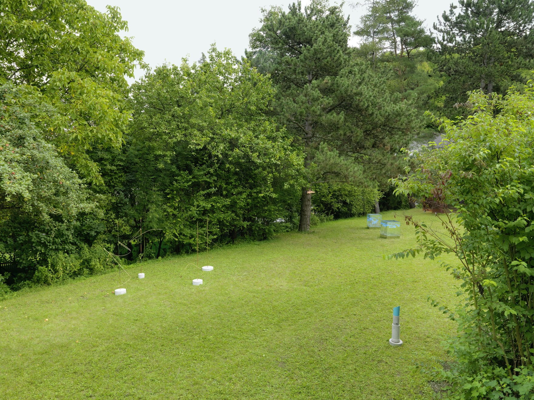 Sculpture Garden, Installation view: Melanie Ender, Brigitte Kowanz & Marusa Sagadin, 2019