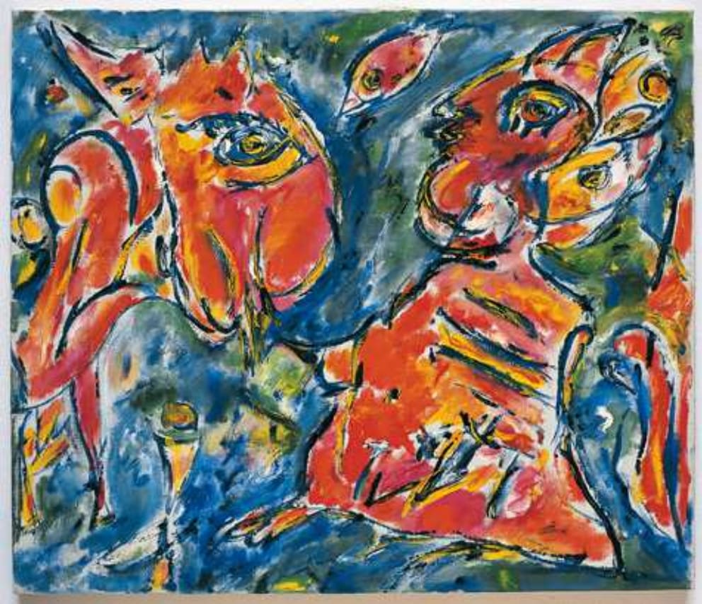 Carl-henning Pedersen, No title, Molesmes, 1985