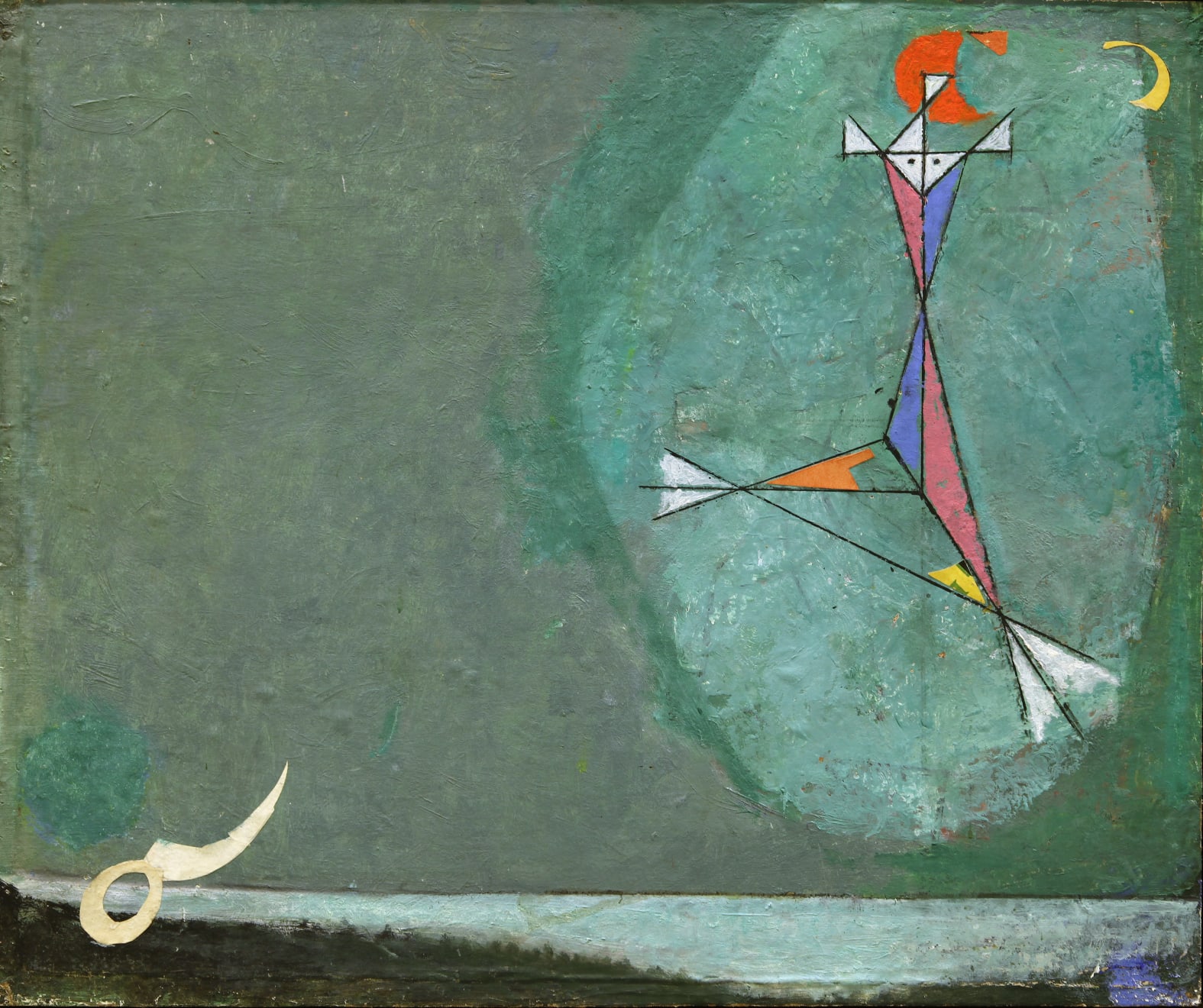 Osvaldo Licini, Angelo di Santa Rosa, 1957