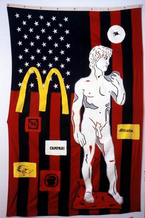 Ronnie Cutrone, David and the Corporate Structure, 1987