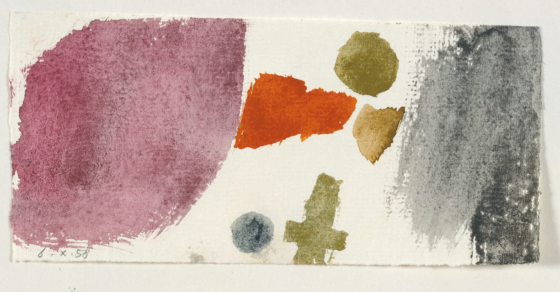 Julius Bissier, 6. X. 58, 1958