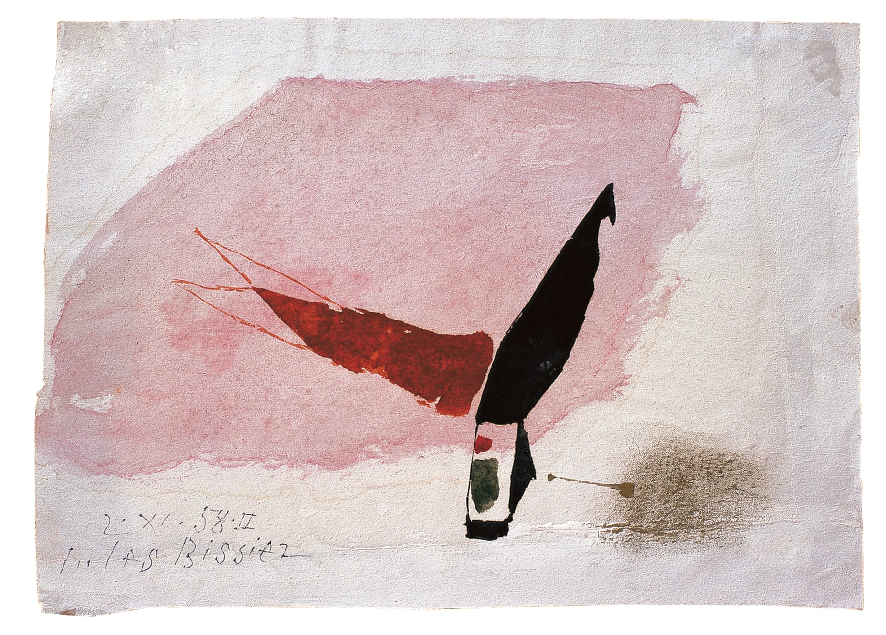 Julius Bissier, 2. XI. 58. II , 1958