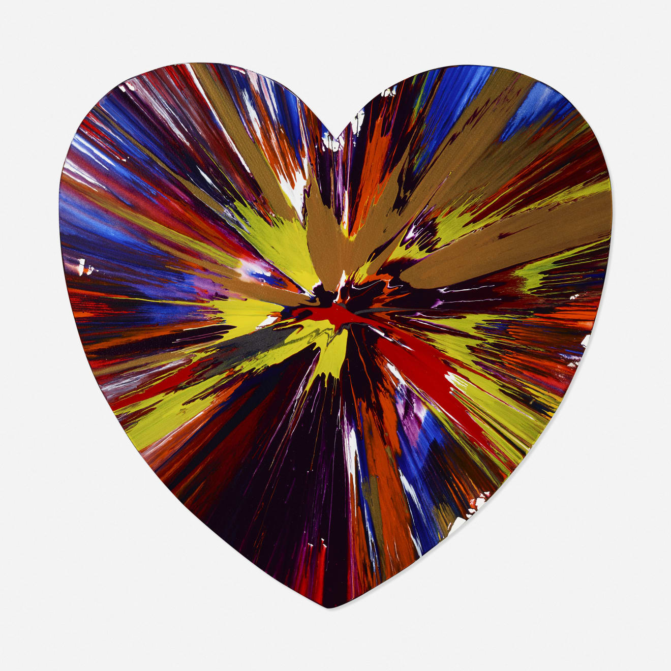 Damien Hirst, Signed Heart Spin Painting, 2009