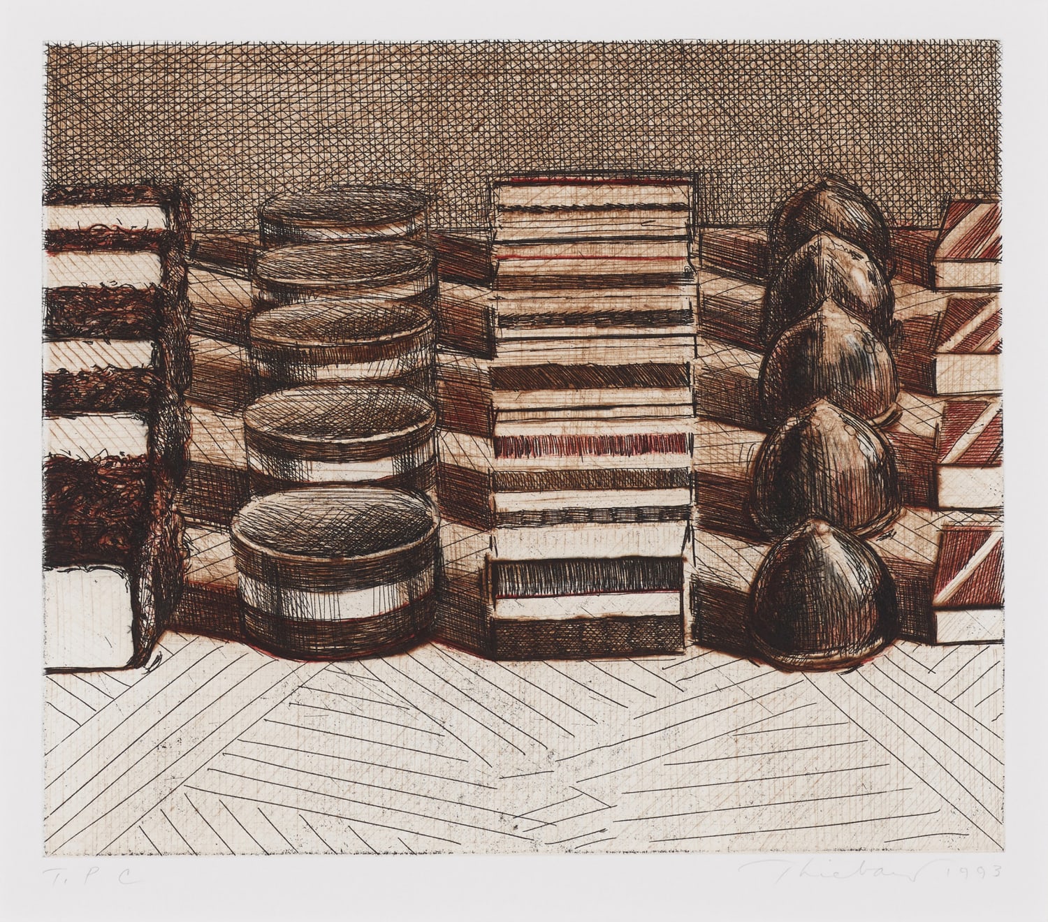 Wayne Thiebaud, Chocolates, 1993
