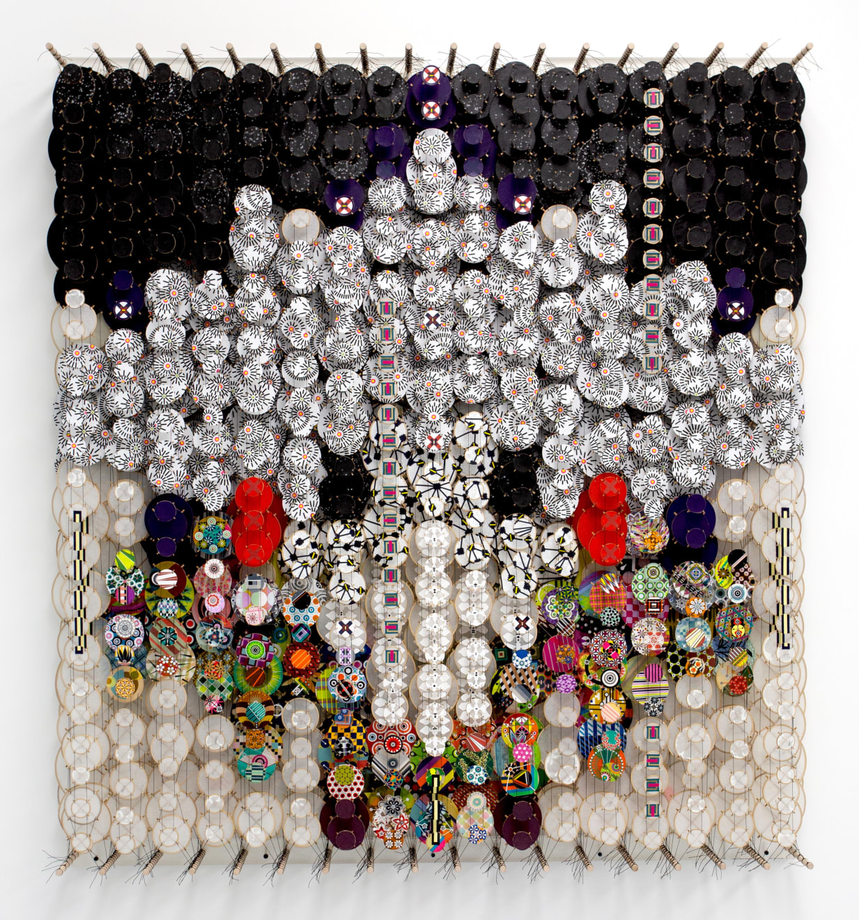 Jacob Hashimoto, I Am the Memory of Gravity, Quickly Erased, 2024