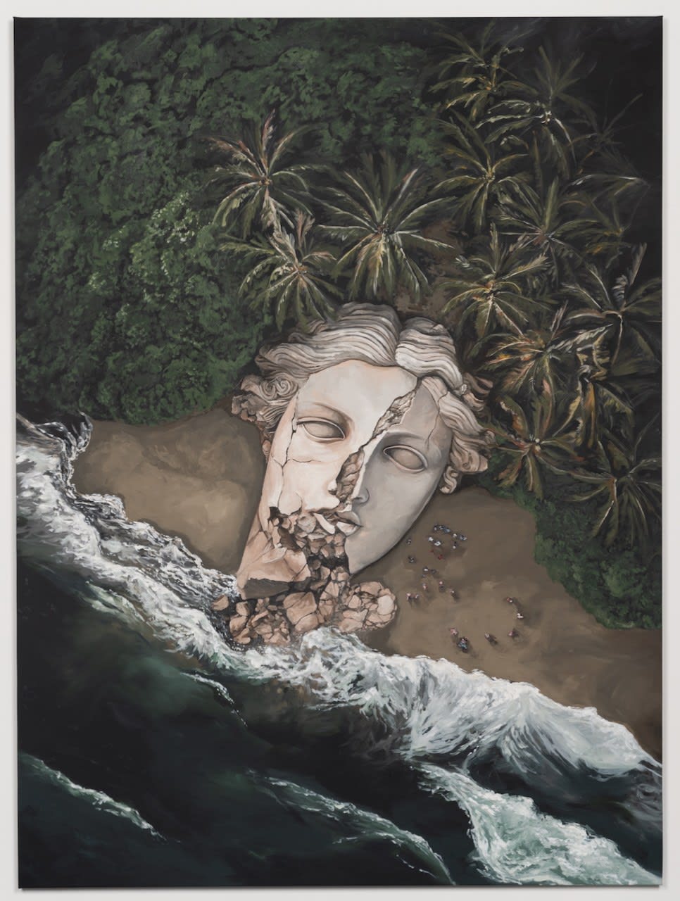 Daniel Arsham, Discovery of the Ancient Sculpture on the Beach, 2025