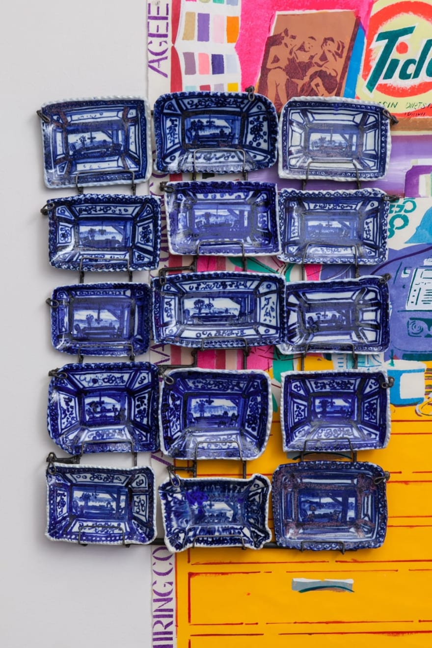 Ann Agee, Blue Painting, 2012