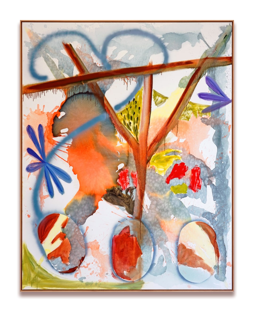 Klodin Erb, Drei Welteier und Zimmermannsarbeit (Three World Eggs and Carpentry Work), 2020