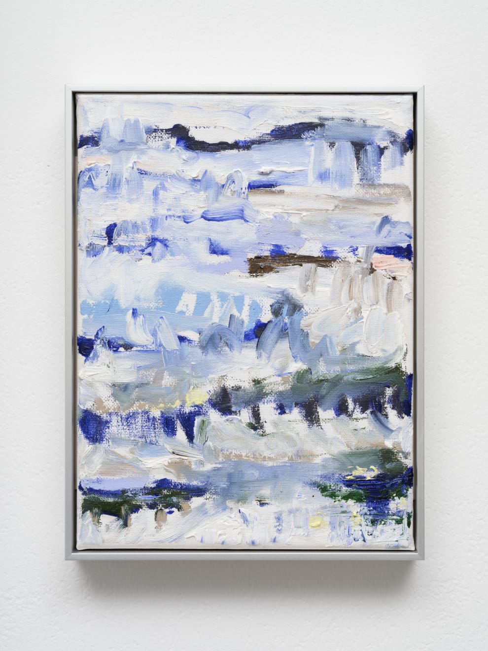 Heike-Karin Föll, Writing (blue/white), 2021