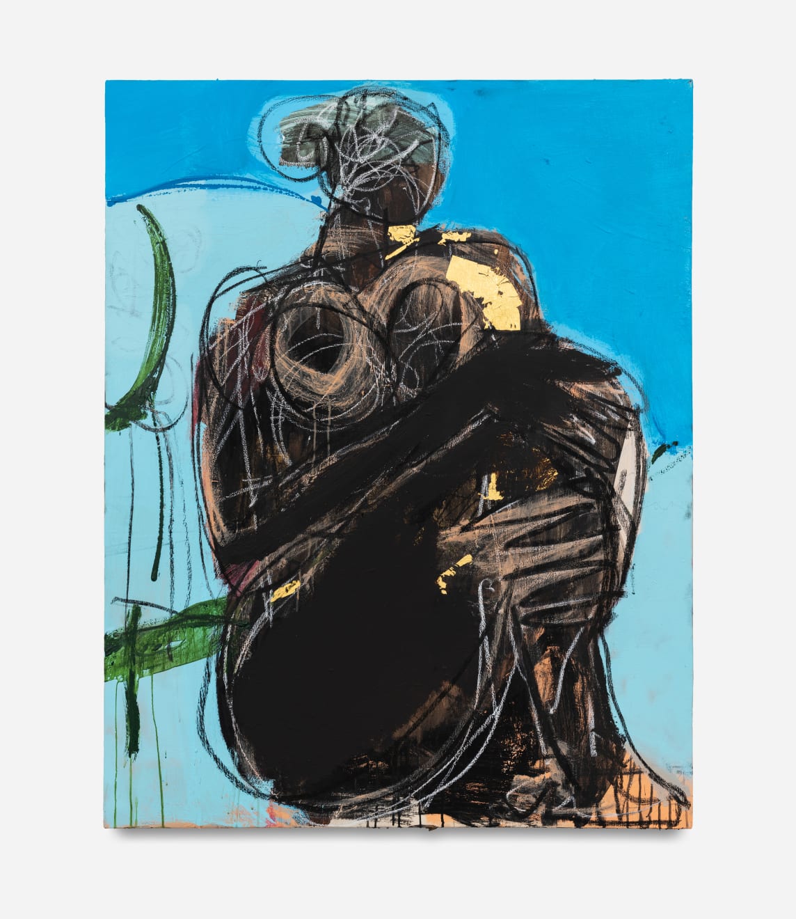 Ferrari Sheppard, Seated in Blue, 2021