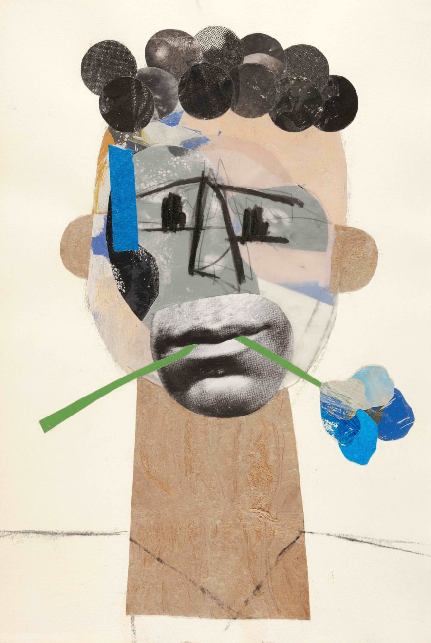 Clotilde Jiménez, Tête à la fleur (Autoportrait), 2021