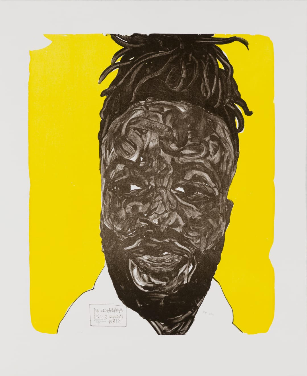 Amoako Boafo, Self Portrait (Yellow), 2020