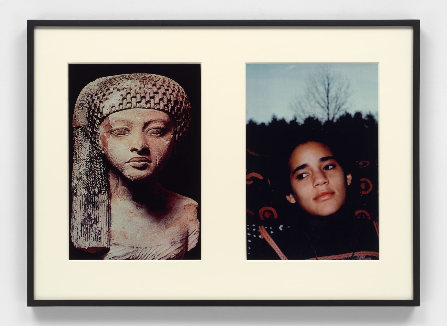 Lorraine O'Grady, Miscegenated Family Album (Worldly Princesses), L: Nefertiti's daughter, Merytaten; R: Devonia's daughter, Kimberley, 1980/1994