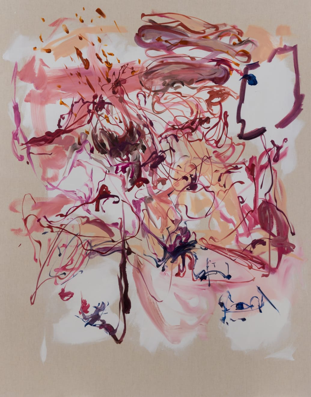Carmen Neely, a pink that wrestles with its own knowing, 2023