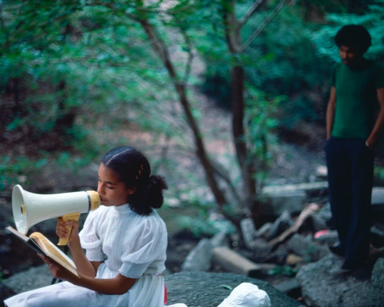 Lorraine O'Grady, Rivers, First Draft: The Young Man in Green enters the scene, 1982/2015