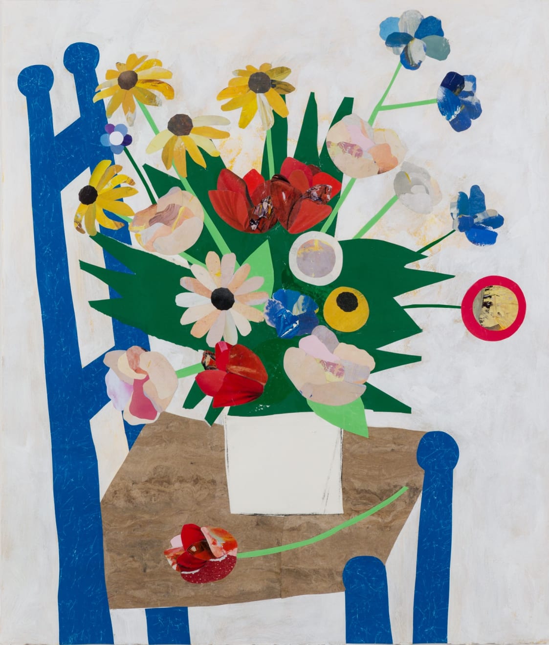 Clotilde Jiménez, Flowers and A Seat at the Table, 2021