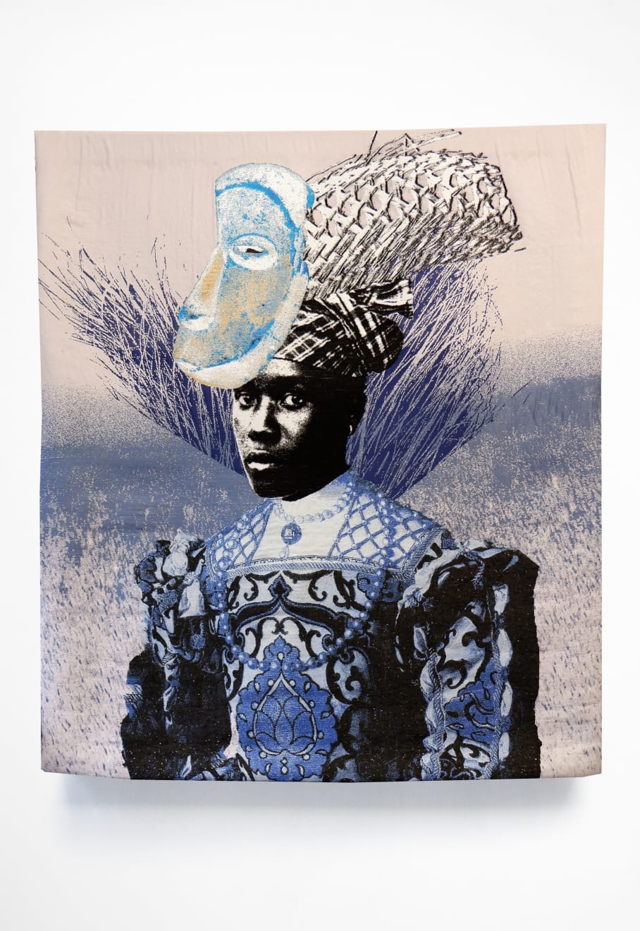 Raphaël Barontini, Danseuse au masque, 2022