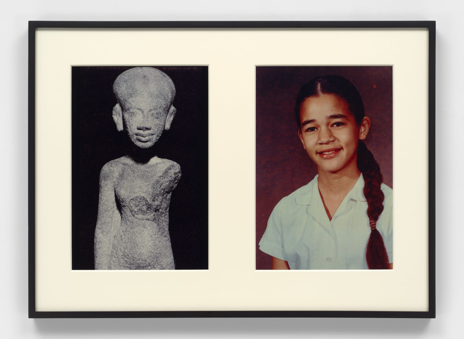 Lorraine O'Grady, Miscegenated Family Album (Young Princesses), L: Nefertiti's daughter, Ankhesenpaaten; R: Devonia's daughter, Candace, 1980/1994