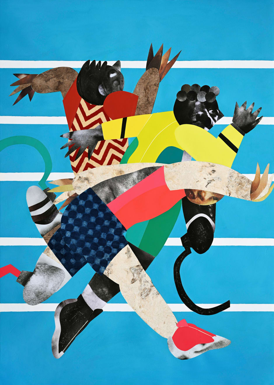 Clotilde Jiménez, Relay Race (Blue), 2024