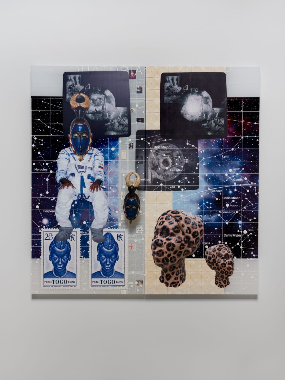 Tavares Strachan, Self Portrait: Loyalty to the Past (Blue Guro Mask), 2023