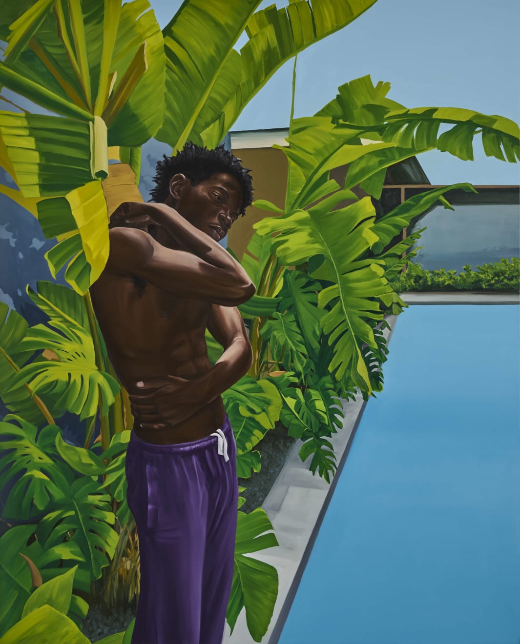 Peter Uka, By the poolside, 2023