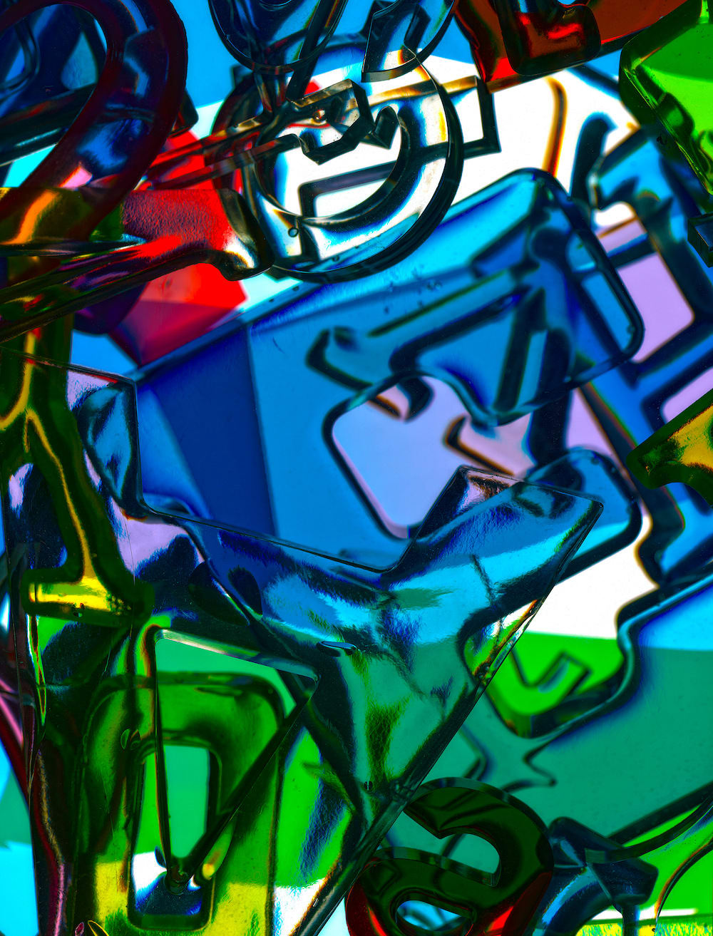 Penelope Davis, Photoglyph (blue/red) , 2023