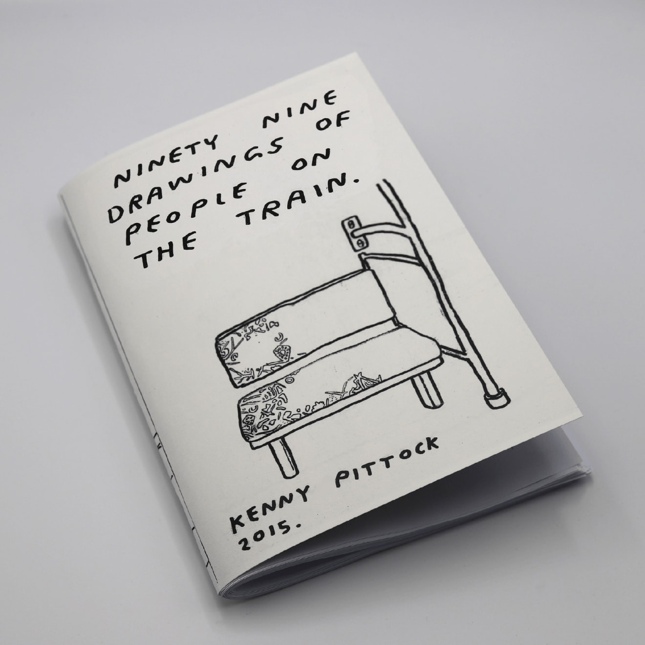 Kenny Pittock, Ninety Nine Drawings of People on the Train, 2015