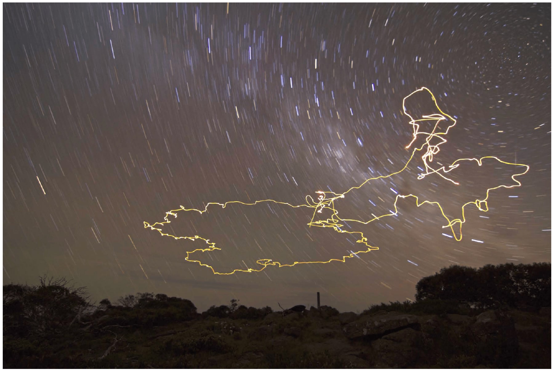 Cameron Robbins, Mt Jim Magnetic Anomaly, Star Map , 2011