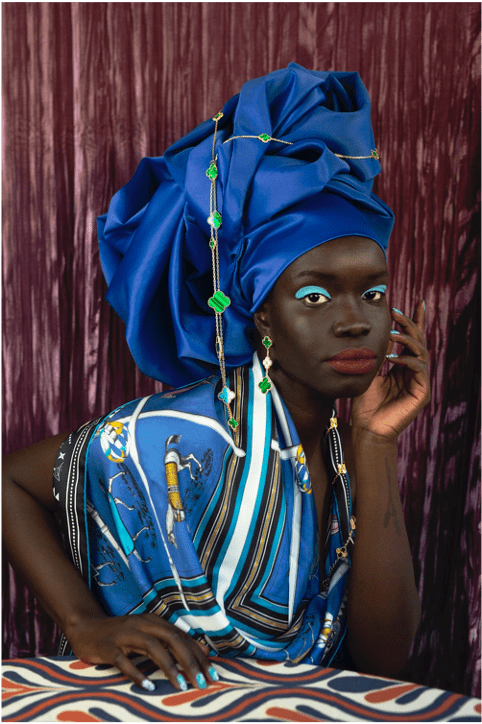 Atong Atem, Blue Silk , 2022