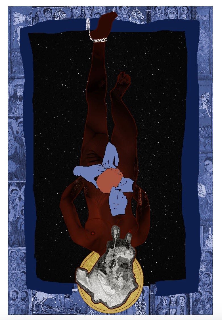 Atong Atem, The Hanged Woman (Red Cesarian), 2025