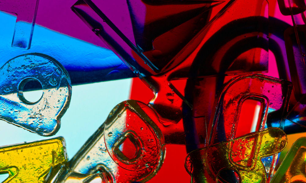 Penelope Davis, Photoglyph (red/ purple) , 2023