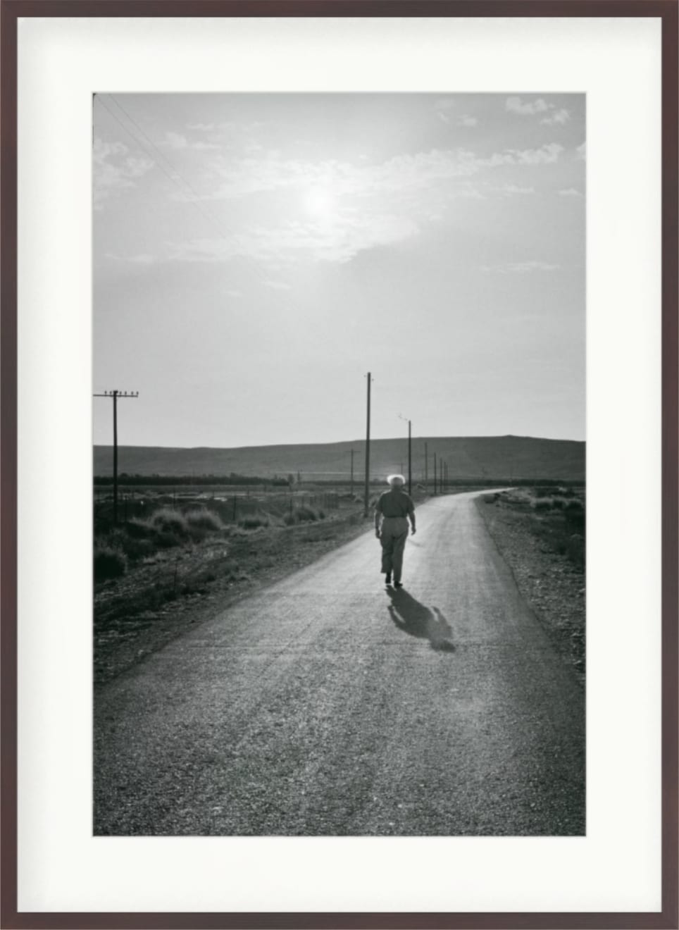 Micha Bar-Am, David Ben-Gurion in his daily walk, Kibbutz Sde Boker, 1966
