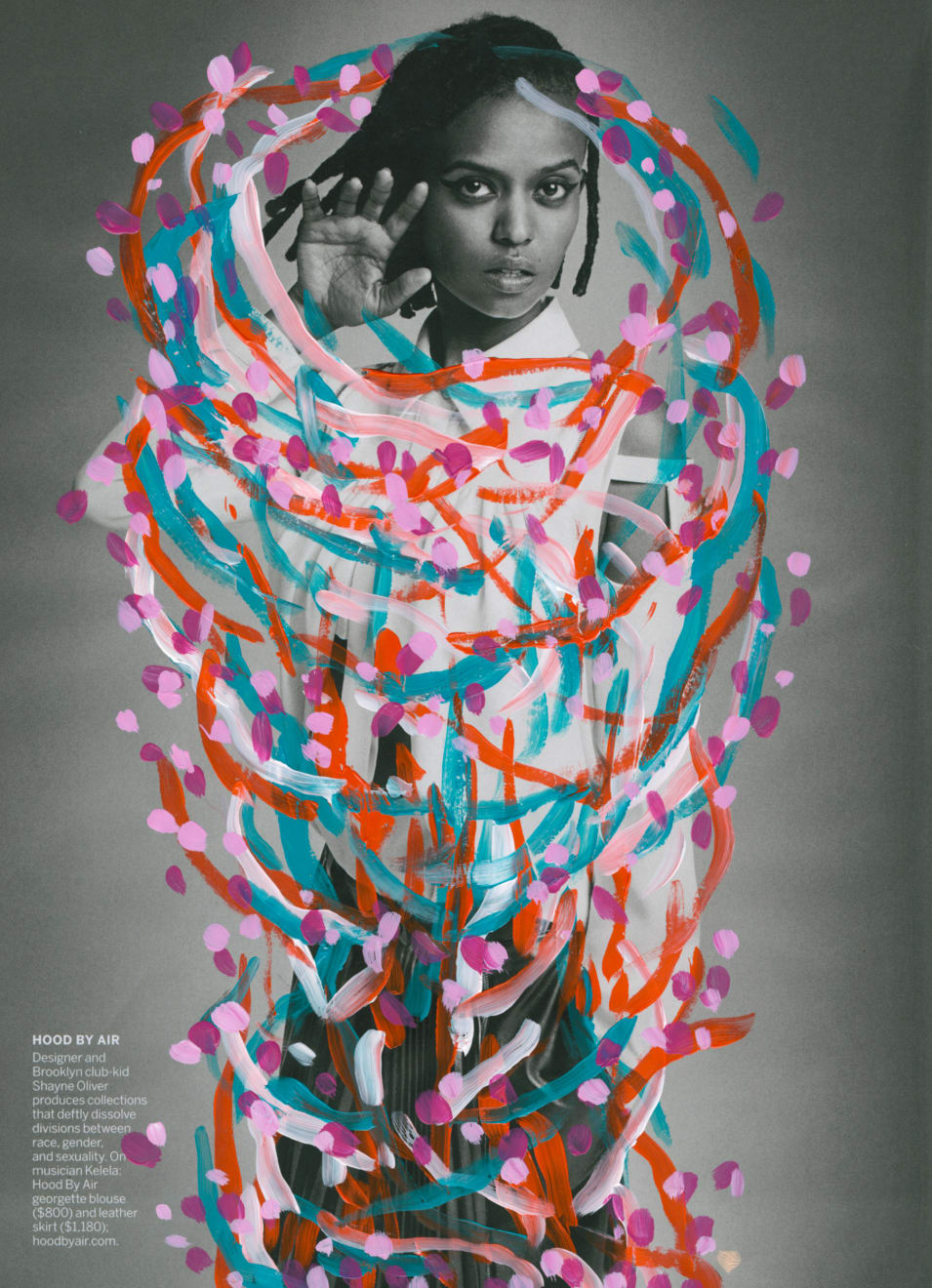 Michael De Feo, Untitled (Shayne Oliver of Hood By Air shot by Inez & Vinoodh for Vogue, March 2016), 2016