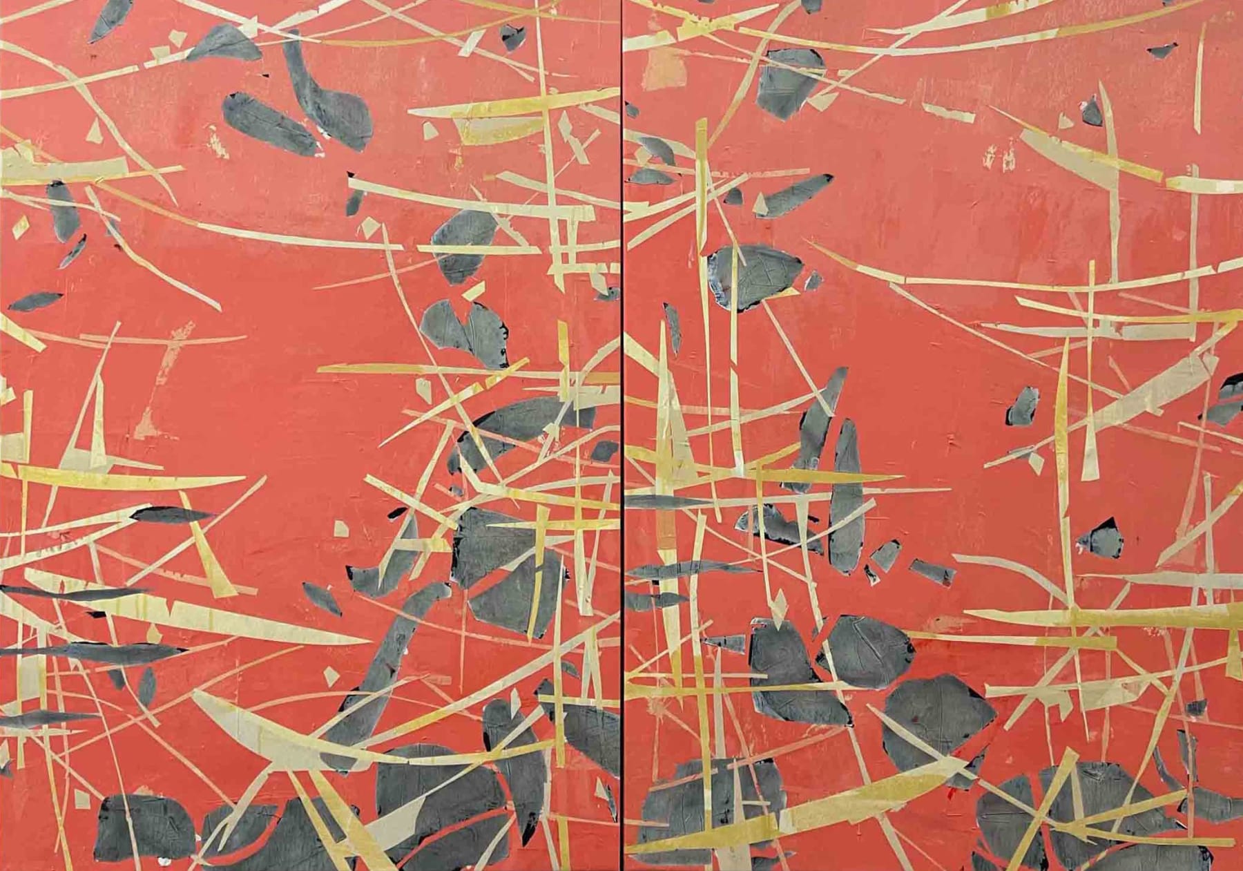 Shira Toren, Salmon Run Diptych, 2024