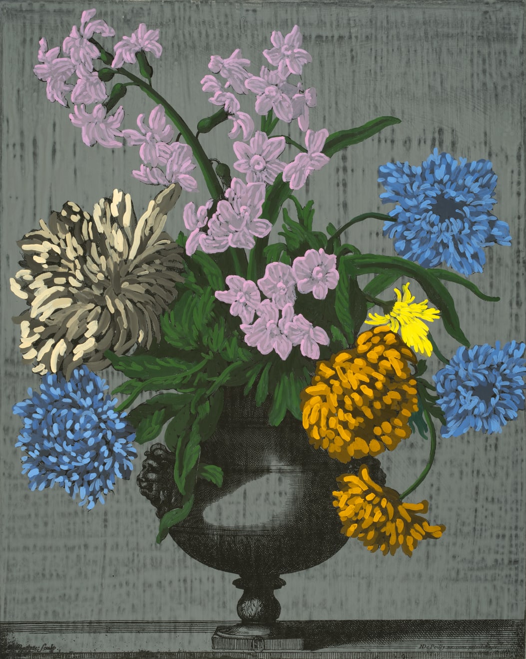Michael De Feo, Untitled (Vases opaque., Jean-Baptiste Monnoyer (1636-1699)), No. 2, 2019