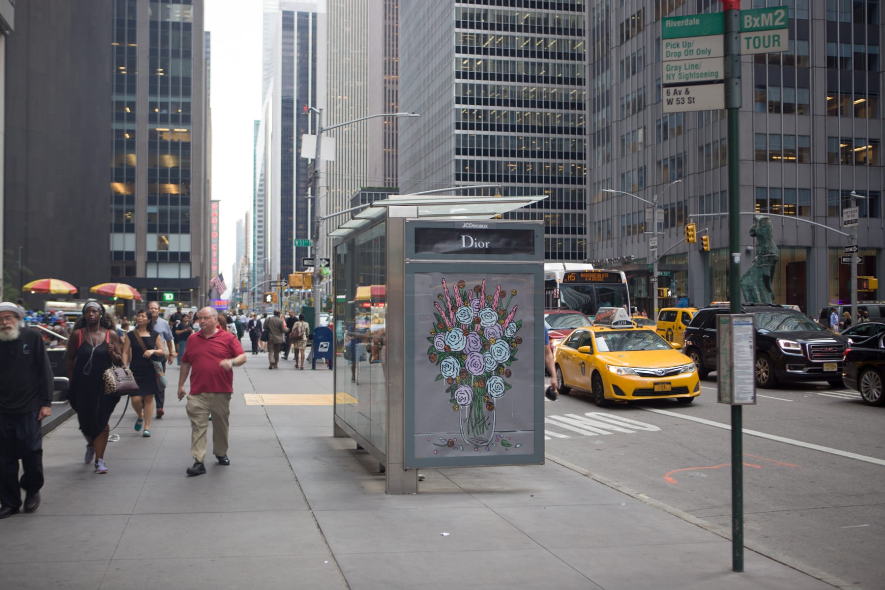 Michael De Feo, Bus stop advertising takeover, New York, New York, 2016